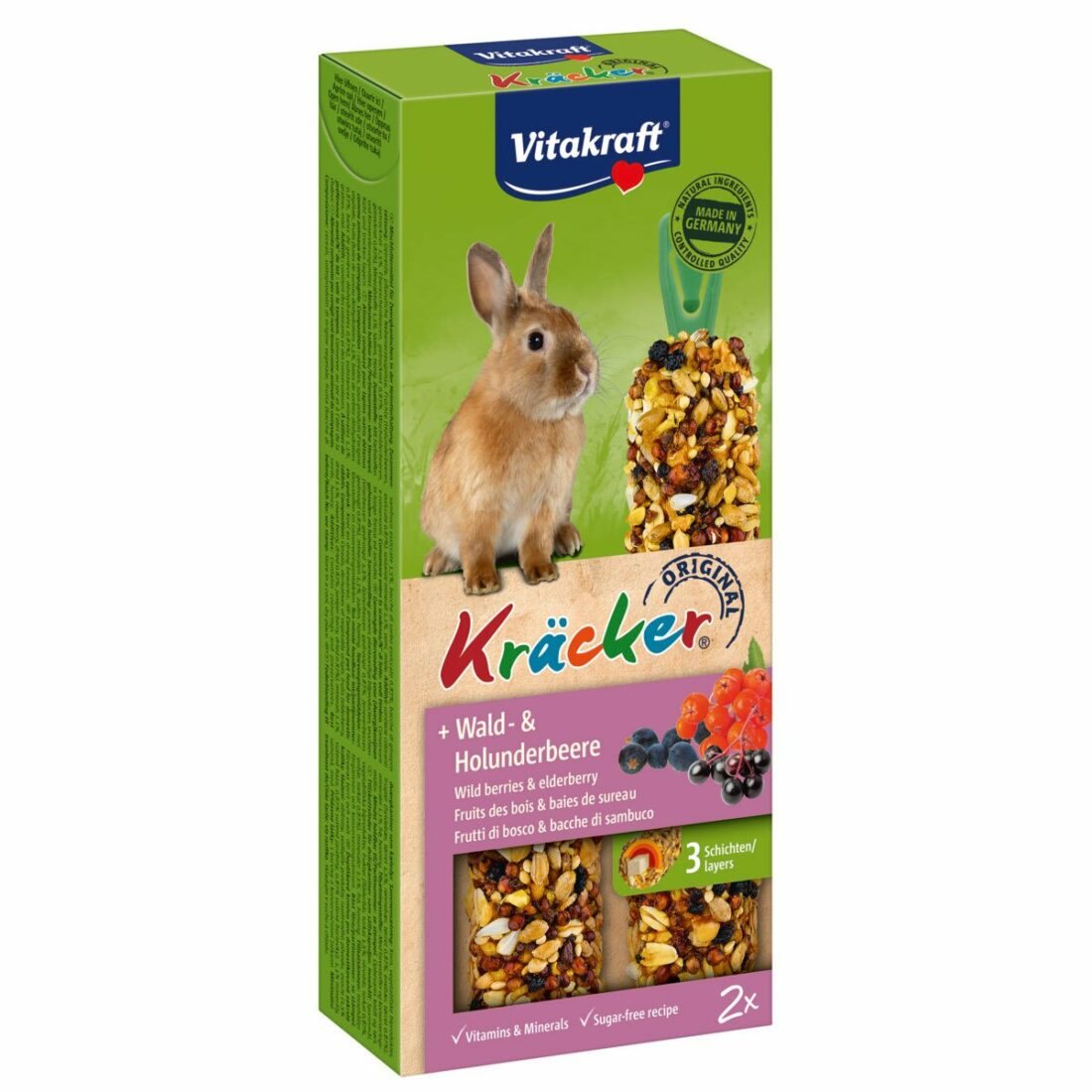 Vitakraft krekry pro zakrslé králíky s lesními