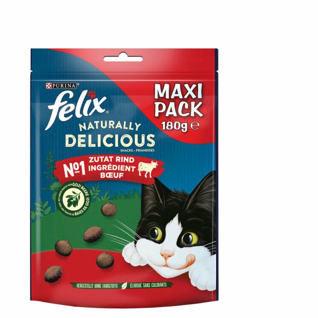 FELIX Naturally Delicious pamlsek pro kočky s hovězím