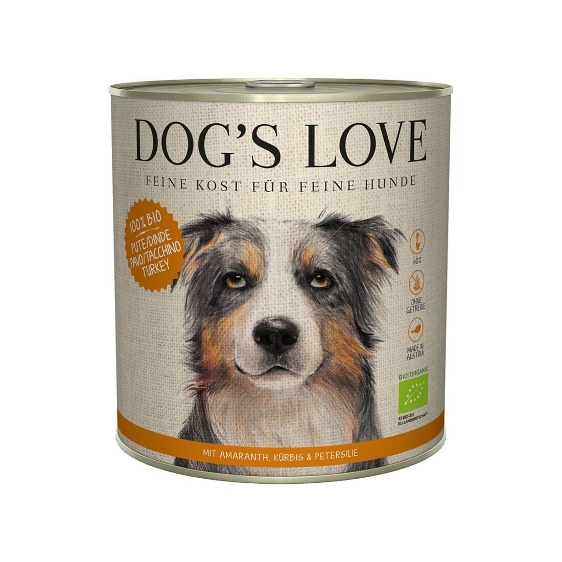 Dog's Love Bio krůtí maso s amarantem