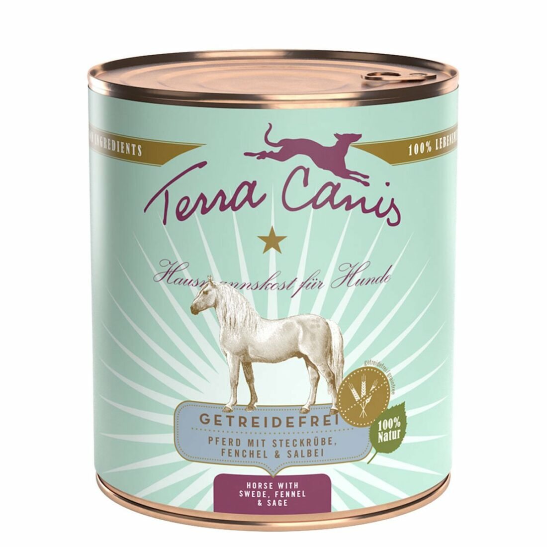 Terra Canis koňské maso bez obilovin s tuřínem