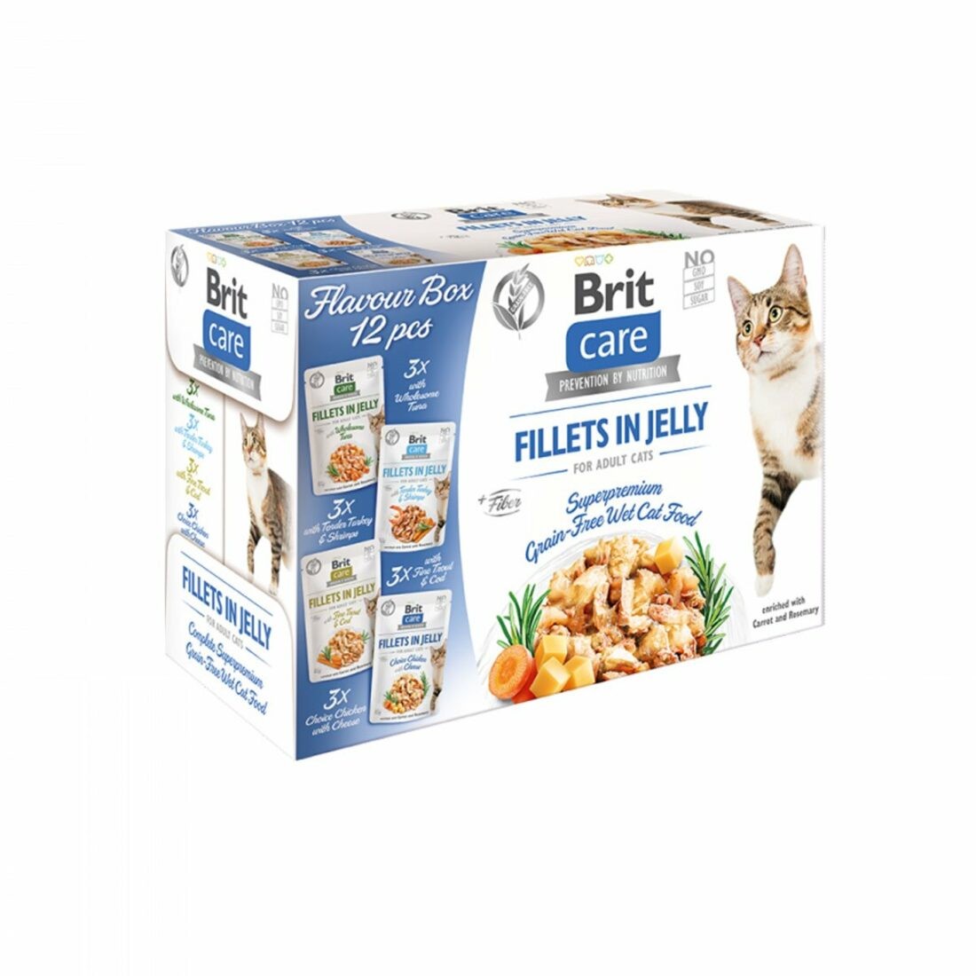 Brit Care Cat Flavour box filety v