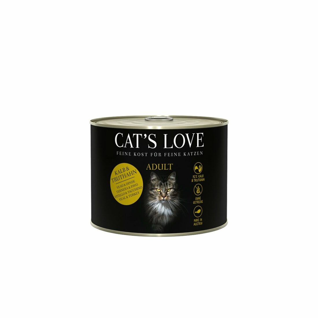 Cat's Love konzervy telecí a krůtí maso se šantou