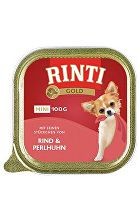 Rinti Dog vanička Gold Mini hovězí+perlička