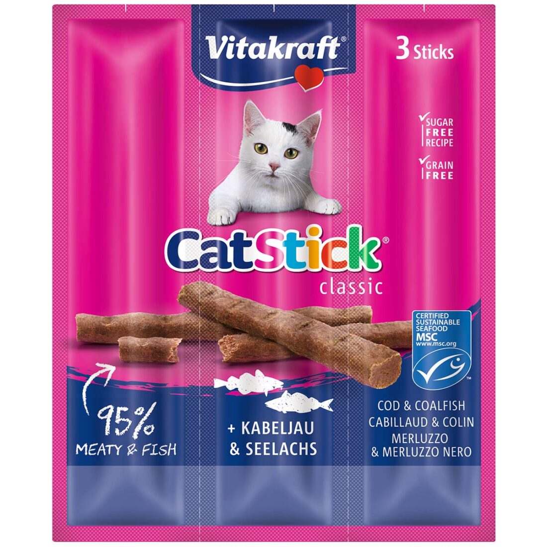 Vitakraft Cat Stick® treska obecná a treska