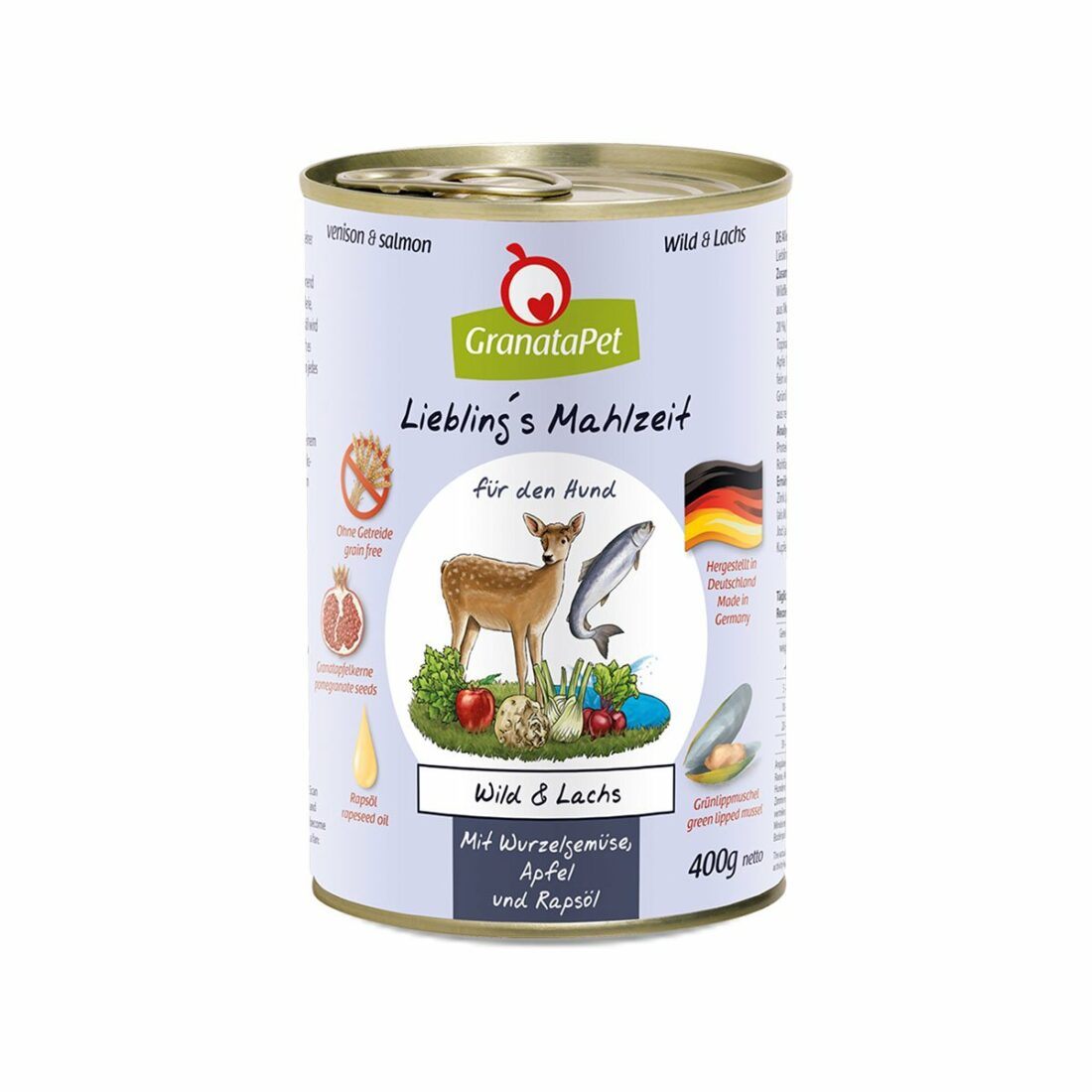 GranataPet Liebling‘s Mahlzeit se zvěřinou a lososem