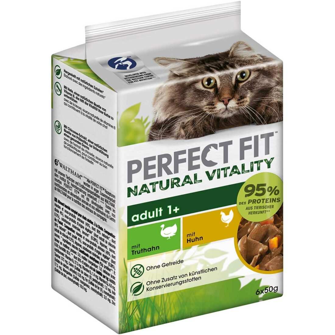 Krmivo pro kočky PERFECT FIT Natural Vitality Adult 1+