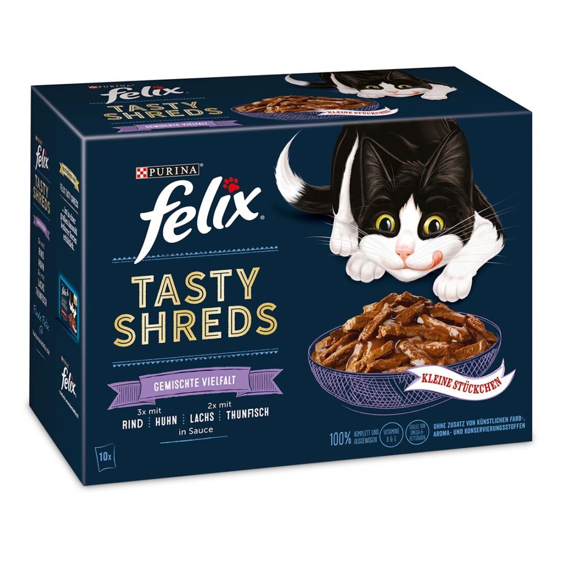 FELIX Tasty Shreds různé druhy 10