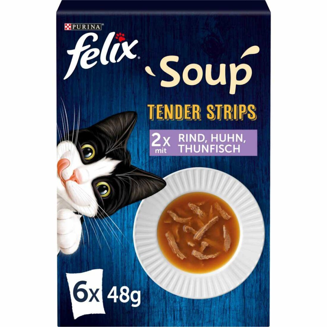 FELIX Soup Tender Strips rozmanitost chutí