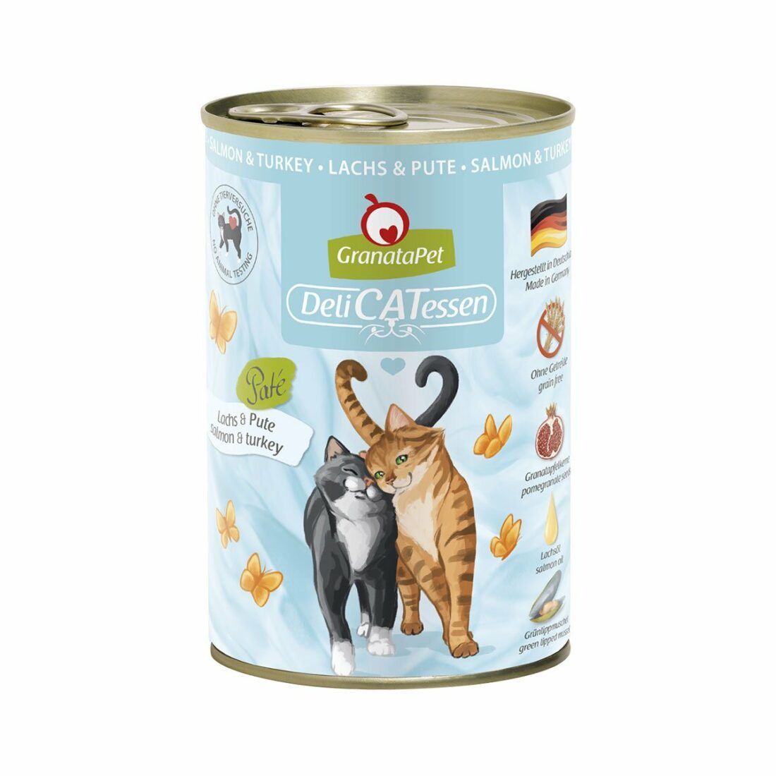GranataPet pro kočky – Delicatessen konzerva s lososem
