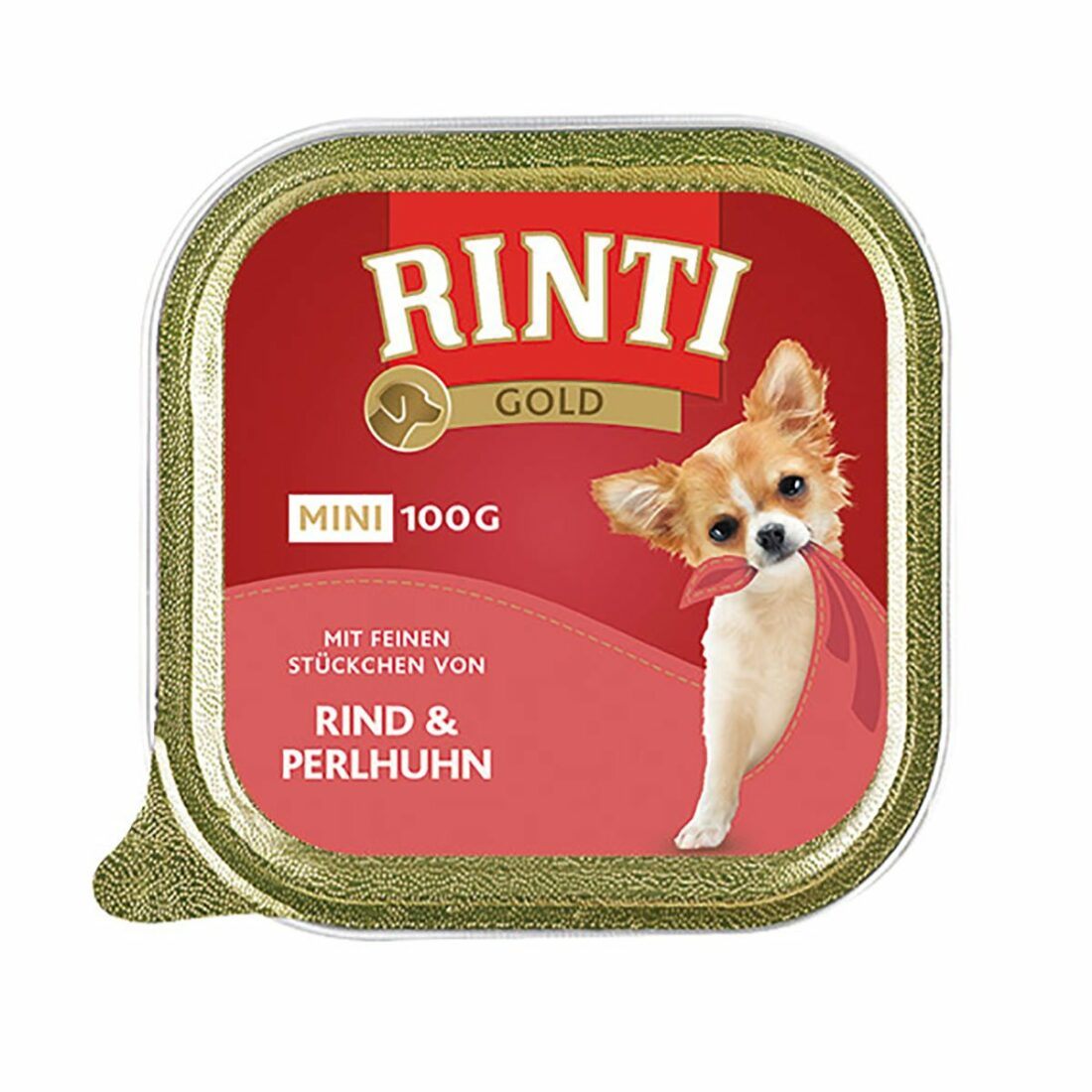 Rinti Gold Mini s jemnými kousky hovězího masa