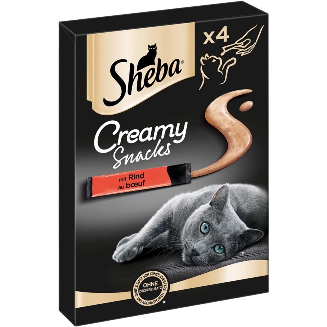 SHEBA® Creamy Snacks s hovězím