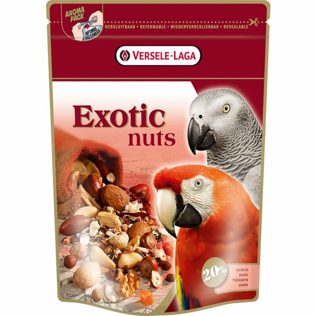 Versele Laga Prestige Premium pro papoušky exotická ořechová
