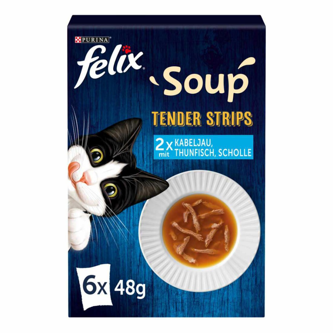 FELIX Soup Tender Strips rozmanitost z vody