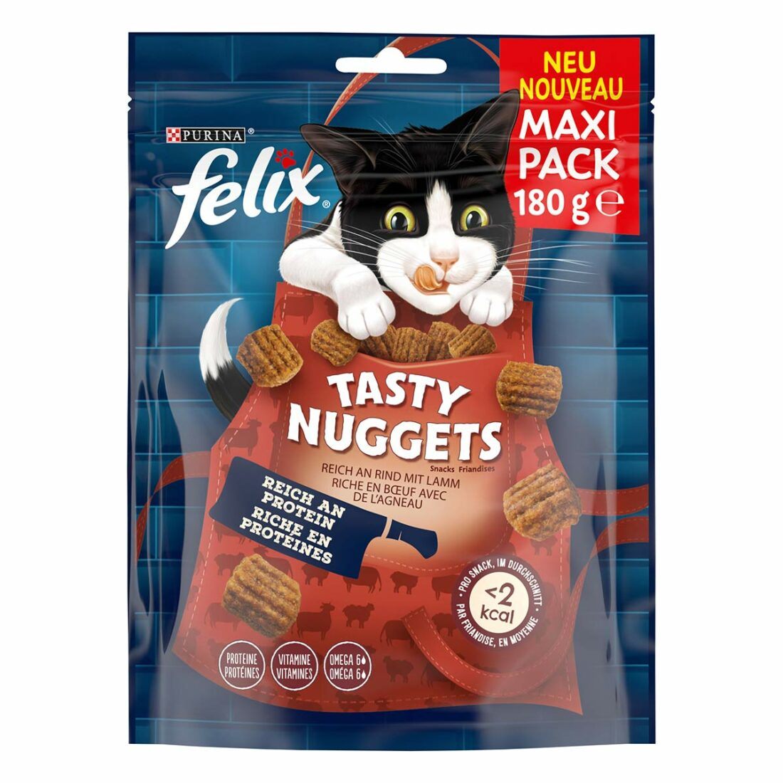 FELIX Tasty Nuggets hovězí a jehněčí