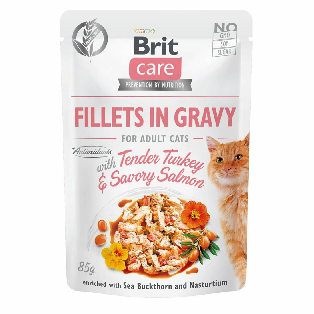 Brit Care Cat filety v omáčce s krocanem