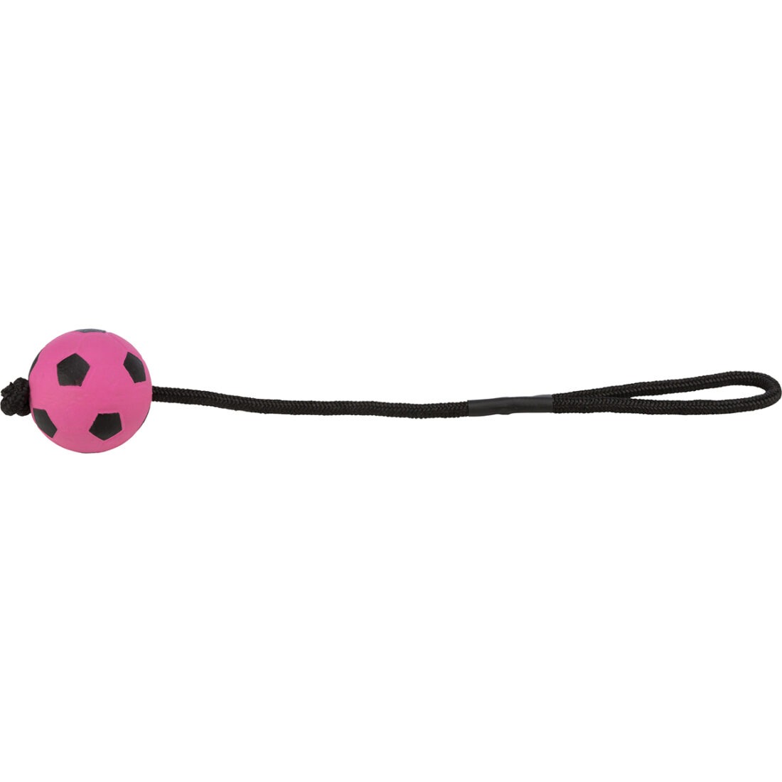 Trixie neonový míček na lanku z pěnové gumy