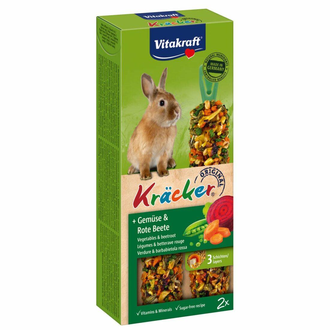 Vitakraft krekry pro zakrslé králíky se zeleninou